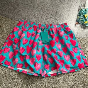 New Posh peanut queen of hearts men’s swim trunk small